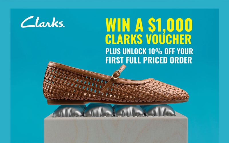 Clarks Australia Promotion: Win A $1000 Clarks (footwear) Voucher